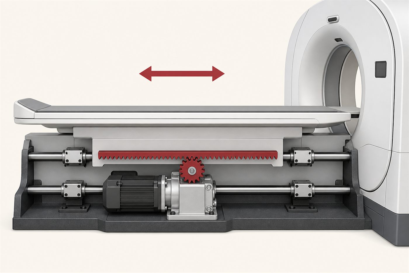 Imaging table and adjustment axes