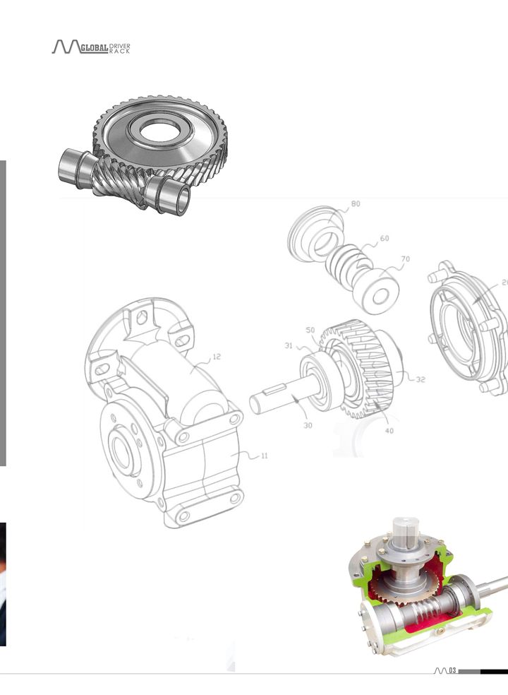 Economic worm gearbox